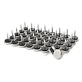 Dia Nail On Furniture Glides for Chairs, Tables - FURNIGEAR Nickel Base Cushioned Furniture Nails - Allowing Chairs to Glide Effortlessly Over Carpet Floors ...