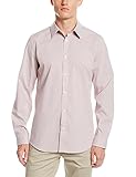 Calvin Klein Men's Mini Check Poplin Long Sleeve Woven Shirt