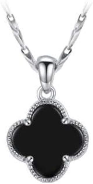 Hongyushanghang Necklace, s999 Sterling Silver Necklace, Ladies' Silver Pendant, Couple Clavicle Chain Necklace, Fashion Silver Jewelry, Birthday Gift, Cool Texture Silver,and Look Good.