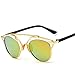 GAMT New Fashion Cateye Polarized Sunglasses For Women Classic Style (Gold Lucency Gold Lens)