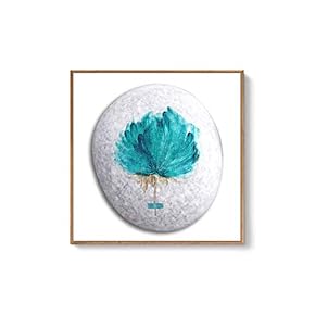 Framed Canvas Wall Art for Living Room, Bedroom Flower on Cobblestone Canvas Prints for Home Decoration Ready to Hanging - 16x16 inches