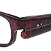 Hand Free Vision Full Frame Reading Glasses Eyeglasses Super Bright Dual LED Lighting + Batteries Travel Case (+2.00, Brown)