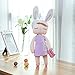 SKM Me Too Angela Stuffed Soft Cuddly Doll Toy Bunny Girls Baby Plush Rabbit Doll for Baby Kids, Birthday Gifts, Kid's Sleeping Partner, 14 inch+Gift Bag (Purple)