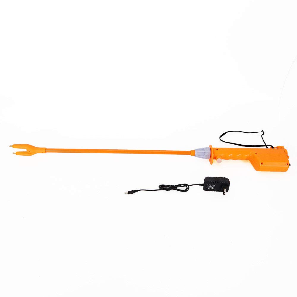 Animal Electric Prod Hot Shock, Rechargeable Hand Prod Shock Livestock Pig Cattle Cow Prod Safety Shock Prodder Farm Helper Tool (65cm)