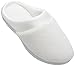 Isotoner Women's Micro Terry PillowStep Satin Cuff Clog