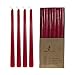 Mega Candles 12 pcs Unscented Red Taper Candle, Hand Poured Wax Candles 10 Inch x 7/8 Inch, Home D&eacute;cor, Wedding Receptions, Baby Showers, Birthdays, Celebrations, Party Favors & More primary