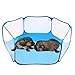 RYPET Guinea Pig Playpen - Breathable & Transparent Pet Playpen Pop Open Outdoor/Indoor Exercise Fence, Portable Yard Fence for Guinea Pig, Rabbits, Hamster, Chinchillas and Hedgehogs