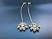 TSACTE Curtain Clips Tiebacks Holdbacks 1 Pair Magnetic Flower for high-Grade Thick Curtain or Curtain Yarn, Curtain, etc (2, Bronw)