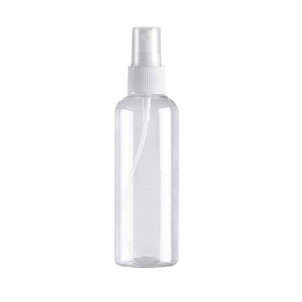1Pc 3.3 Ounces Liquid Spray Bottle Fill Matte Lotion Hand Sanitizer Dispensers Essential Oil Perfume Spray Bottles For Traveling (White)