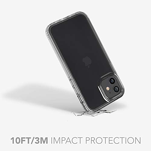 tech21 Evo Clear for Apple iPhone 12 and 12 Pro 5G Germ Fighting