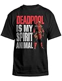Deadpool Is My Spirit Animal Mens Black T-shirt L