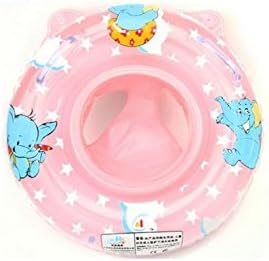 Homesunshine Infant Baby Child Toddler Inflatable Handle Safety Seat Float Swim Ring Raft Chair Pool Swimming Toy(Pink)