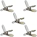 Hold’Em 1” Polished Nickel Plated Clips with SECURE PRONG TO ENSURE MAXIMUM HOLD Perfect For Making Mitten, Suspenders or - 5 Pieces