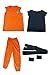 miccostumes Men's Dragon Ball Goku Cosplay Costume Medium Orange and Dark Blue
