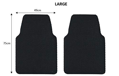 NicomanHEX Mat-UNI FR-2 Universal, Black HEXO, Front Set (2pcs)-Large