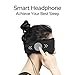 Sleepace Sleep Headphones, Comfortable Washable Eye Mask with Built-in Earphone for Sleeping, Perfect for Air Travel, Relaxation, Meditation, Insomnia, Side Sleep M(21.65
