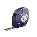 DYMO LetraTag Labeling Tape for LetraTag Label Makers, Black print on Metallic Silver tape, 1/2'' W x 13' L