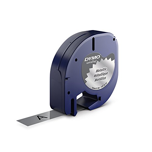 Download DYMO LetraTag Labeling Tape for LetraTag Label Makers, Black print on Metallic Silver tape, 1/2'' W x 13' L, 1 roll (91338) Download DYMO LetraTag Labeling Tape for LetraTag Label Makers, Black print on Metallic Silver tape, 1/2'' W x 13' L, 1 roll (91338)