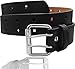 EURO Women's Thick Wide Leather Belt - BN9041 - Black - X Large