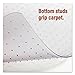 Universal Alera ALEMAT4660CLPR Studded Chair Mat for Low Pile Carpet, 46 x 60, Clear