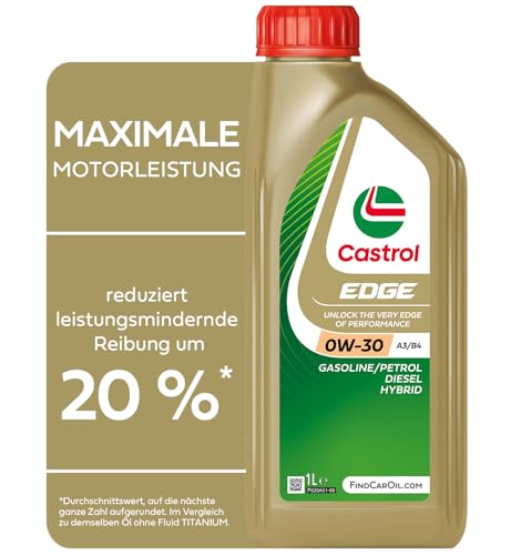 Castrol EDGE 0W-30 A3/B4 Geavanceerde Volsynthetische Motorolie, 1L
