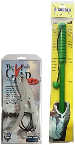 Fishing Tool Bundle: 1 Glow in the Dark Fish Grip Jr &amp; 1 Fish Hook Remover