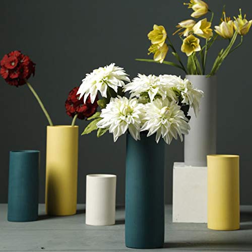 人気商品の ストレート花瓶セラミック飾りシンプルなドライフラワーイラストセラミック装飾 Qyszyg Gray B07qqpfj37 Gray Color フラワーベース花器 Www Wwmp Org Za