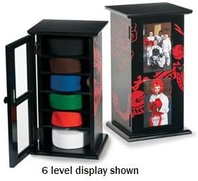 amazon com martial arts karate taekwondo belt display cabinet 6 level sports outdoors martial arts karate taekwondo belt