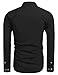 Coofandy Men's Long Sleeve Stripe Patchwork Casual Shirts