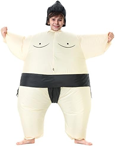 AOSKA-Inflatable Sumo Kids Clothing | Cosplay Costumes | Funny Costumes | Halloween Costumes (Sumo Kids)