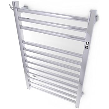 Brandon Basics Wall Mounted Electric Towel Warmer With Built In Timer And Hardwired And Plug In Options Stainless Steel Polished
