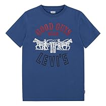 Levi's Big Boys' Graphic T-Shirt, Dutch Blue, S