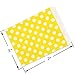 KEYYOOMY 100 Pcs Yellow Candy Buffet Bags Small Cookie Bags Polka Dot Paper Treat Bag for Wedding Birthday Party (5 inch x 7 inch)