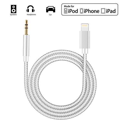 Aux Cable for Car for iPhone X/XS/8/8Plus/7/7Plus Jack to 3.5mm Male Audio Adapter for Headphones Jack Cable Aux Cord for Car Stereo, Headphone, Speaker Compatible with All iOS Systems 3.3ft - Thumbnail 7