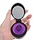 Soft Hair Brush - Folding Travel Hair Bush and Comb With Mirrror, Mini Pocket Hair Brush Hair Comb For Women Gift Idea (Purple）