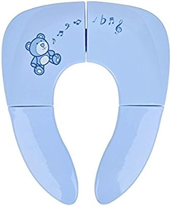 Hengzhe HZ-524 Foldable Travel Potty Seat for Babies, Toddlers Potty Seat, Toitet Training with Carrying Bag (Blue)