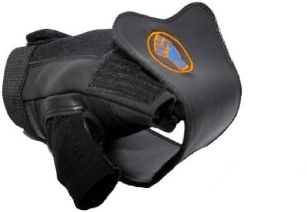 Gripeeze Fingerless Sports Glove for Sports, Rowing Machines, Racket Sports, and Fitness Machines & More – Perfect for rehabilitation and physical therapy, carpal tunnel, arthritis, Multiple Sclerosis and many more conditions affecting grip - BLACK - Small – Right Hand