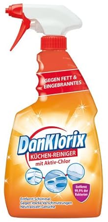 DanKlorix 6X Küchen-Reiniger mit Aktiv-Chlor - 750ml