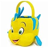 Disney Little Mermaid Flounder Plush Halloween Bucket Bag Purse