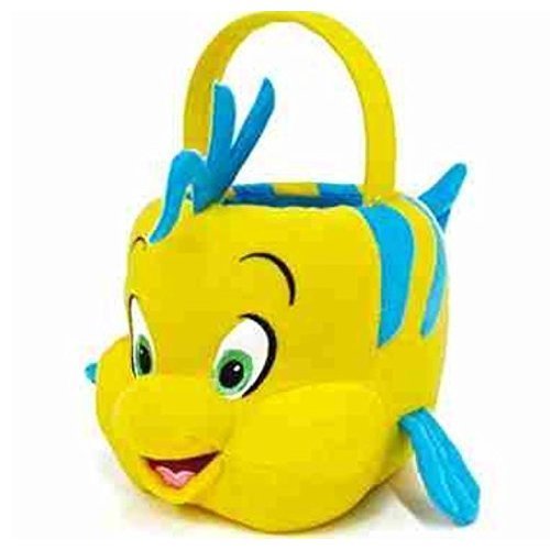 Disney Little Mermaid Flounder Plush Halloween Bucket Bag Purse