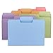 Smead SuperTab File Folders, Oversized 1/3-Cut Tab, Letter Size, Assorted Pastel Colors, 24 per Pack (11927)