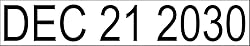 Self Inking Date Stamp with Month, Day, Year - Easy