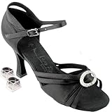 Very Fine Salsa Ballroom Tango Latin Dance Shoes SERA 1154 Bundle with Dance Shoe Heel Protectors 3