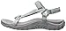 Skechers Women's Reggae Decked Out Flat Sandal, Grey, 9 M US