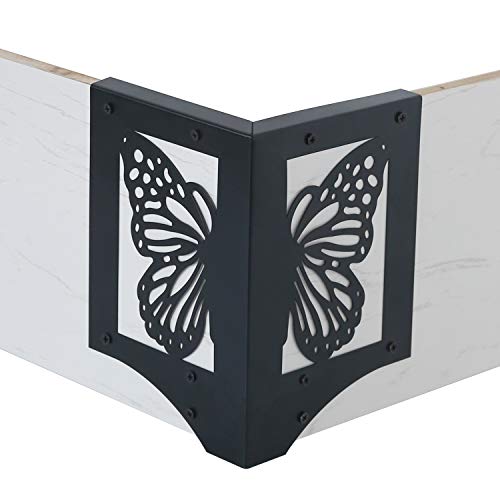 Raised Garden Bed Decorative Corner Bracket Connectors for Flower Beds