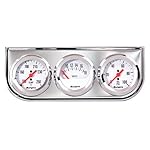 Sunpro CP8208 Triple Gauge Kit - White Dial