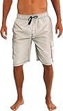 Norty Surf - Mens Barracuda Swim Suit, Silver 39273-X-Large