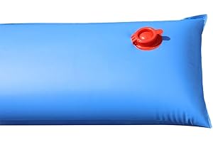 Buffalo Blizzard Blue 8 ft Long Single Chamber Water Bags | 6 Pack | 22-Gauge Heavy-Duty Vinyl Material | Secures Winter Cover to Rectangular Swimming Pools