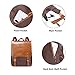 ZEBELLA Womens Leather Backpack Vintage Brown Travel Daypack College Bookbag