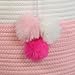 Solaya Tall Pink Cotton Rope Basket Storage 16